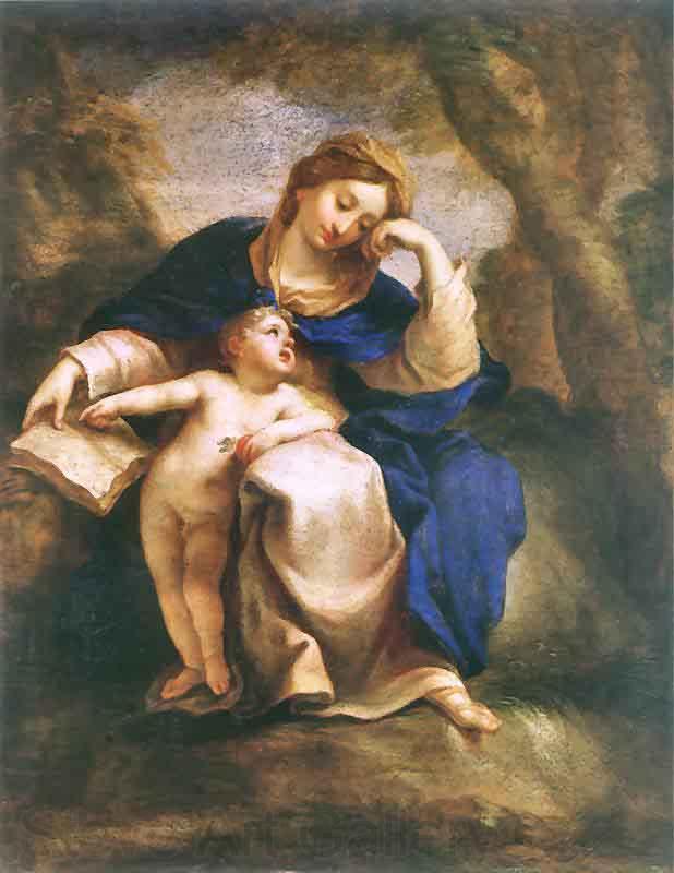 Jerzy Siemiginowski-Eleuter Madonna and Child Norge oil painting art